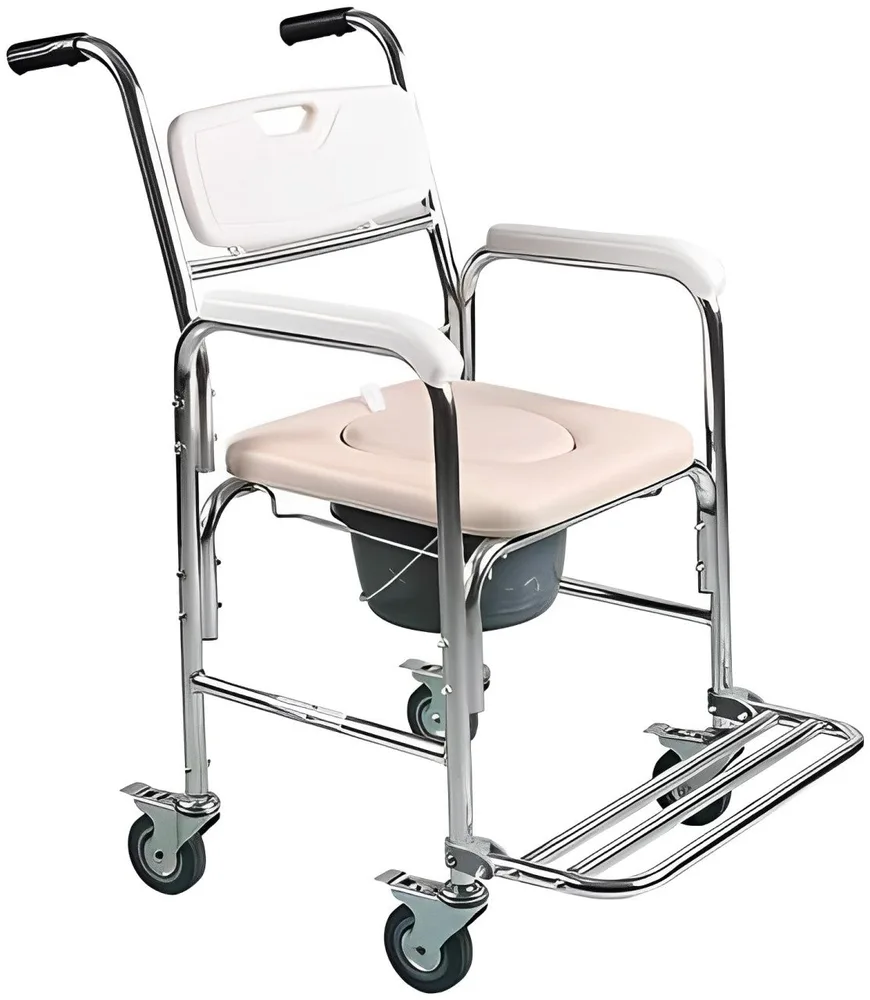ComfortCare commode chair with footrests for rent and sale in Karachi